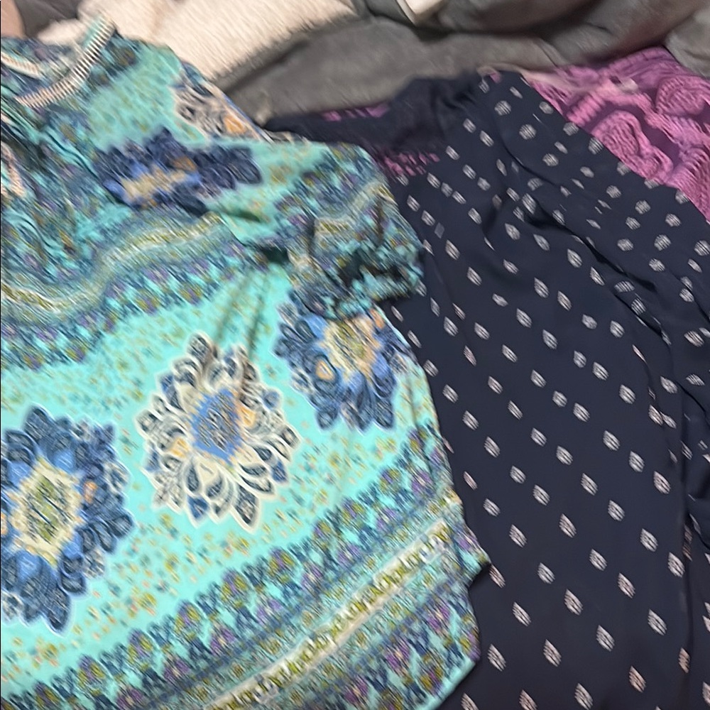 My Michelle Blue and Navy Long Sleeve Dresses